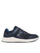 Buty dla chłopców - Tommy Hilfiger Sneakersy Low Cut Lace-Up T3X9-34378-1697 D Granatowy - miniaturka - grafika 1