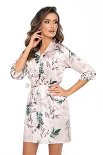 Szlafrok Nelly Dark Beige (Rozmiar 44) - Bielizna nocna - miniaturka - grafika 1