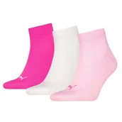 Skarpetki męskie - Skarpety Puma Quarter Plain 3 pary 938589-12 multikolor 39-42 - miniaturka - grafika 1