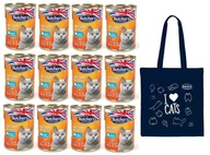Mokra karma dla kotów - Butchers Natural&Healthy Cat z Pstrągiem kawałki w galarecie 12 x 400 g mokra karma dla dorosłych kotów 12 x 400g + TORBA GRATIS - miniaturka - grafika 1