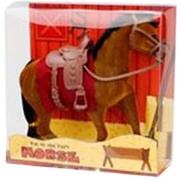 Maskotki i pluszaki - Koń Flokowany Zabawka Dla Dzieci - miniaturka - grafika 1