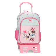 Plecaki szkolne i tornistry - Joumma Disney Minnie Imagine Plecak szkolny z wózkiem różowy 30 x 40 x 13 cm poliester 15,6 l, Różowy kolor, plecak szkolny na kółkach - miniaturka - grafika 1