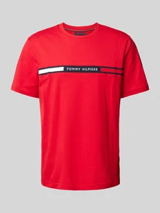 T-shirt o kroju regular fit z wyhaftowanym logo - Koszulki męskie - miniaturka - grafika 1