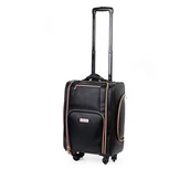 Kosmetyczki, organizery i kuferki - INGLOT, kufer kosmetyczny na kółkach black & rose gold - miniaturka - grafika 1