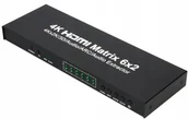 Kable - Matrix Switch Splitter Matryca Hdmi 6X2 Ultrahd 4K - miniaturka - grafika 1