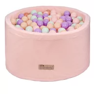Zabawki do kąpieli - Suchy basen 90x40 cm różowy + 200 piłek fiolet - mięta - brzoskwinia - miniaturka - grafika 1