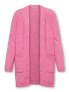 Swetry damskie - KIDS ONLY Dziewczęcy Koglesly L/S Open Cardigan KNT Noos Kardigan, Carmine Rose/Szczegóły: melanż, 158/164 cm - grafika 1