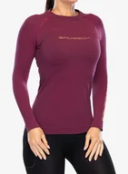 Bluzy sportowe damskie - Bluza damska Brubeck 3D Run PRO LS Shirt - fuchsia - miniaturka - grafika 1