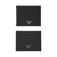 Portfele - Zestaw portfel i etui na karty Emporio Armani Y4R237 Y138E Czarny - miniaturka - grafika 1