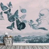 Fototapety - Fototapeta samoprzylepna - Motyle i wróżka (rozmiar 98x70) - miniaturka - grafika 1