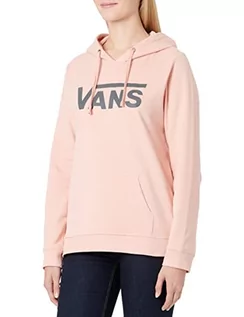 Bluzy damskie - Vans Damska bluza z kapturem z logo w kształcie litery V, Koralowa chmura asfaltowa, XL - grafika 1