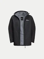 Odzież trekkingowa męska - Jack Wolfskin Kurtka przeciwdeszczowa Highest Peak 1115134 Czarny Regular Fit - miniaturka - grafika 1