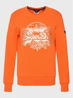 Bluzy damskie - Superdry Bluza Vintage W2011336A Pomarańczowy Regular Fit - miniaturka - grafika 1
