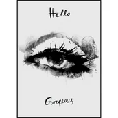 Obrazy i zdjęcia - Obraz w czarnej ramie 50 x 70 cm Hello Oko - miniaturka - grafika 1