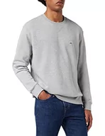 Bluzy męskie - Lee Bluza męska Plain Crew SWS, Grey Mele., S - miniaturka - grafika 1