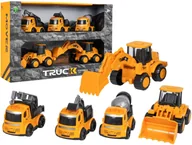 Samochody i pojazdy dla dzieci - Zestaw Pięciu Pojazdów Budowlanych - miniaturka - grafika 1