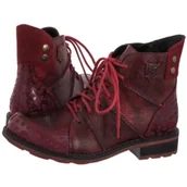 Botki damskie - Botki Czerwone 07047-08/00-8 (MA1412-a) Maciejka - miniaturka - grafika 1