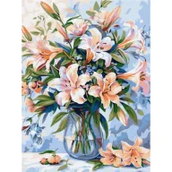 Malowanie po numerach - Ideyka Malowanie po numerach - Kwiatowy wiersz 30x40cm - miniaturka - grafika 1