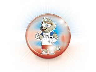 Brimarex PROMO Piłka FIFA Świecąca 2018 100mm p12 - Piłki dla dzieci - miniaturka - grafika 1