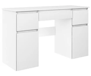 Biurko Dwuszafkowe Megan B1 Białe - Biurka - miniaturka - grafika 1