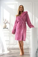 Szlafroki damskie - Szlafrok 2416 Robin Wiśniowy - miniaturka - grafika 1