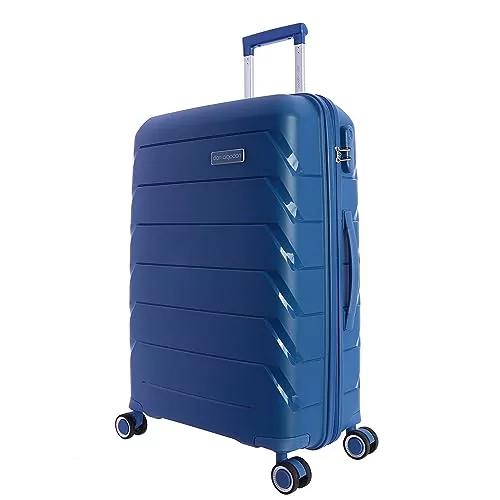 Don Algodon średniej wielkości walizka 4 koła 360 ° - walizki podróżne 65  cm - Średnie walizki podróżne z polipropylenu - Średnie walizki - walizki  podróżne odporne na zamek szyfrowy, niebieski, - Ceny i opinie na Skapiec.pl