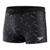 Kąpielówki męskie - Speedo Męskie majtki kąpielowe Valmilton Aquashort Czarny/Szary 40-42 805658G816 - miniaturka - grafika 1