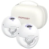 Laktatory - Laktator MOMCOZY M5 Podwójny Biało-fioletowy - miniaturka - grafika 1