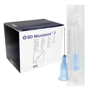 Igły iniekcyjne 23G 0,6mm x 25mm BD Microlance 3 100szt - Meble i wyposażenie gabinetów medycznych - miniaturka - grafika 1