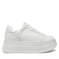 Sneakersy damskie - Sneakersy MICHAEL Michael Kors Hayes Lace Up 43R5HAFS3L Biały - miniaturka - grafika 1