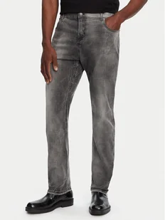 Balmain Jeansy DH1MI043DE73 Szary Regular Fit - Spodnie męskie - miniaturka - grafika 1