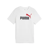 Odzież sportowa dziecięca - Młodzieżowa koszulka Essentials Colour z logo No.1 PUMA White - miniaturka - grafika 1