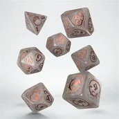 Akcesoria do gier planszowych - Q-Workshop Komplet kości: Dragons Dice Set - Quartz - miniaturka - grafika 1