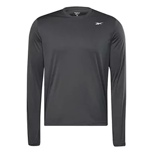 Reebok Męska koszulka treningowa z długim rękawem, zielona, XS, ZIELONY, XS - Koszulki męskie - miniaturka - grafika 1