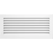 Akcesoria kominkowe - Kratki.pl KRATKA KOMINKOWA FRESH BIAŁA 170X370 MM 37B/FRESH - miniaturka - grafika 1