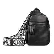 Torebki damskie - TOM TAILOR Palina Sling Bag plecak damski, średni rozmiar, czarny, czarny, M, Nowoczesny - miniaturka - grafika 1