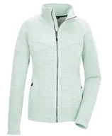 Kurtki damskie - killtec Damska kurtka Powerstretch/kurtka polarowa ze stójką KOW 112 WMN FLX JCKT, jasna stalowo-miętowa, 40, 41802-000 - miniaturka - grafika 1