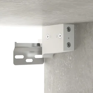 Lumarko Szafka z lustrem i oświetleniem LED, szary beton, 70x16,5x60 cm - Toaletki - miniaturka - grafika 13
