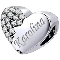 Charmsy - Charms do Pandora - CHARMS SERCE IMIĘ - miniaturka - grafika 1