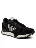 Sneakersy damskie - Emporio Armani Sneakersy X4X289 XM499 Q428 Czarny - miniaturka - grafika 1