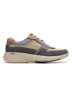 Trampki męskie - Clarks Skórzane sneakersy "Combi Lehman" w kolorze błękitno-beżowym - miniaturka - grafika 1