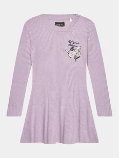 Guess Sukienka codzienna K3BK20 Z39T0 Fioletowy Regular Fit - Sukienki i spódniczki dla dziewczynek - miniaturka - grafika 1