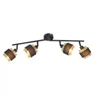 Lampy sufitowe - Renez lampa sufitowa (spot) 4-punktowa czarna/złota SPL-95820-4 - miniaturka - grafika 1