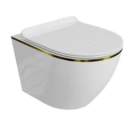 Miski WC - Miska WC wisząca Alice II Domino - miniaturka - grafika 1