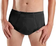 Moda i Uroda OUTLET - Carer męskie majtki na nietrzymanie moczu, wielokrotnego użytku, nadające się do prania, bawełniane, dla mężczyzn, z chłonną wkładką, pojemność 200 ml, bielizna dla mężczyzn, rozmiar S - miniaturka - grafika 1