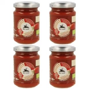 Alce Nero Koncentrat pomidorowy 28% Zestaw 4 x 130 g Bio - Koncentraty warzywne, przeciery - miniaturka - grafika 1