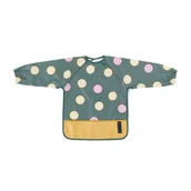 Śliniaki i fartuszki - Śliniak z długimi rękawami Ben zielony cytrynowy PETITE&MARS - miniaturka - grafika 1