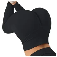 Legginsy - Legginsy sportowe Leginsy Push Up Modelujące z marszczeniem Wysoki Stan - miniaturka - grafika 1