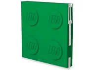 Zeszyty szkolne - LEGO 53566 Notatnik z długopisem zielony - miniaturka - grafika 1