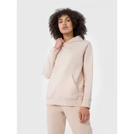 Bluzy sportowe damskie - Bluza Damska 4F Ocieplana Wkładana Z Kapturem Beżowa Z22BLD023-12S - miniaturka - grafika 1